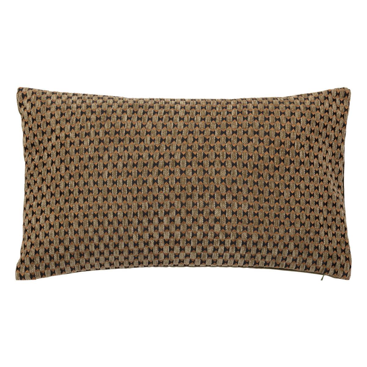 Atmosphera - Coussin décoratif jacquard chenille Vert kaki 30 x 50 cm - Imagen 1