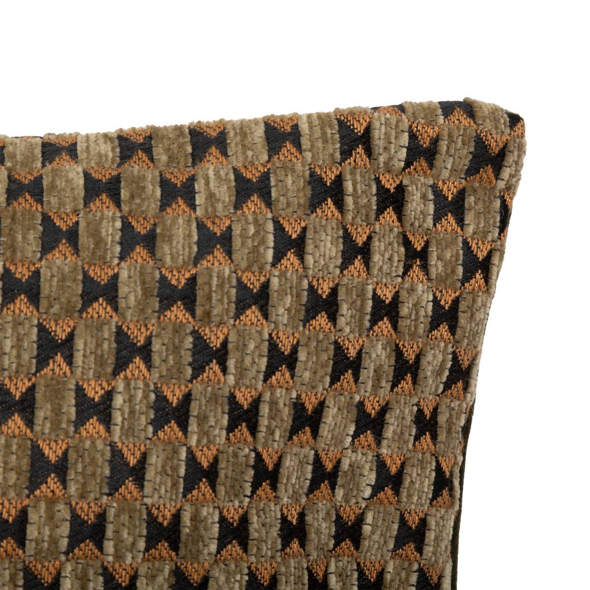 Atmosphera - Coussin décoratif jacquard chenille Vert kaki 30 x 50 cm - Imagen 2