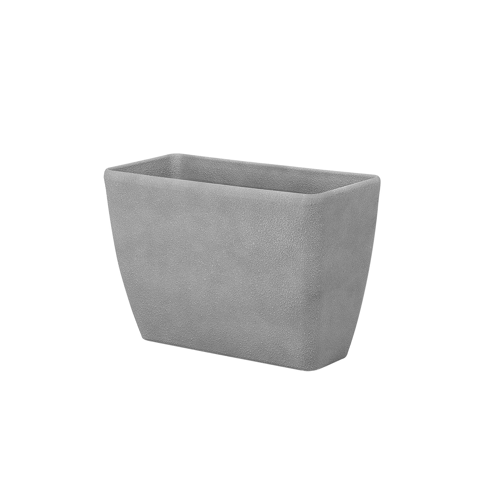Beliani - Cache-Pot Gris Effet Pierre en Polyrésine 32 x 74 x 45 cm Pot de Fleurs Long et Haut au Design Moderne Idéal pour Extérieur et Intérieur - Imagen 5