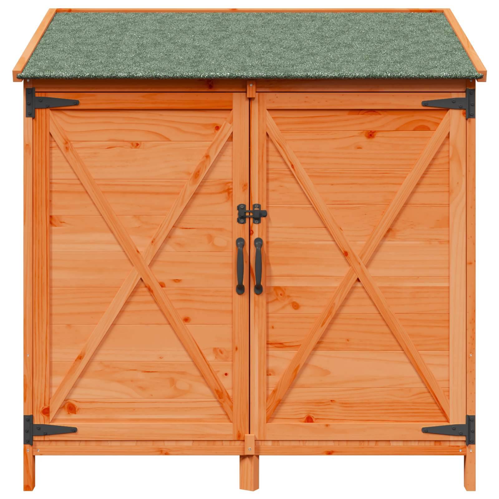Vidaxl - Abri de jardin Marron 106 x 56 x 113,5 cm Bois de Sapin Massif 0.6m² vidaXL 42033475 - Image 6
