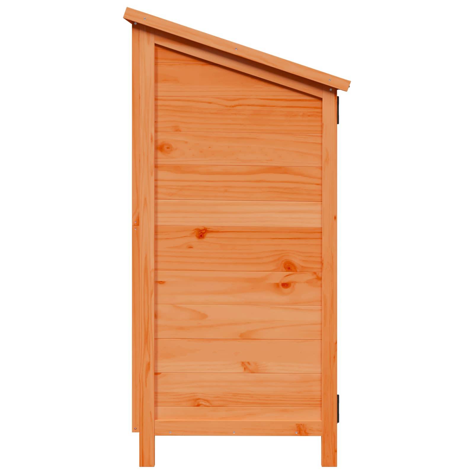 Vidaxl - Abri de jardin Marron 106 x 56 x 113,5 cm Bois de Sapin Massif 0.6m² vidaXL 42033475 - Image 7