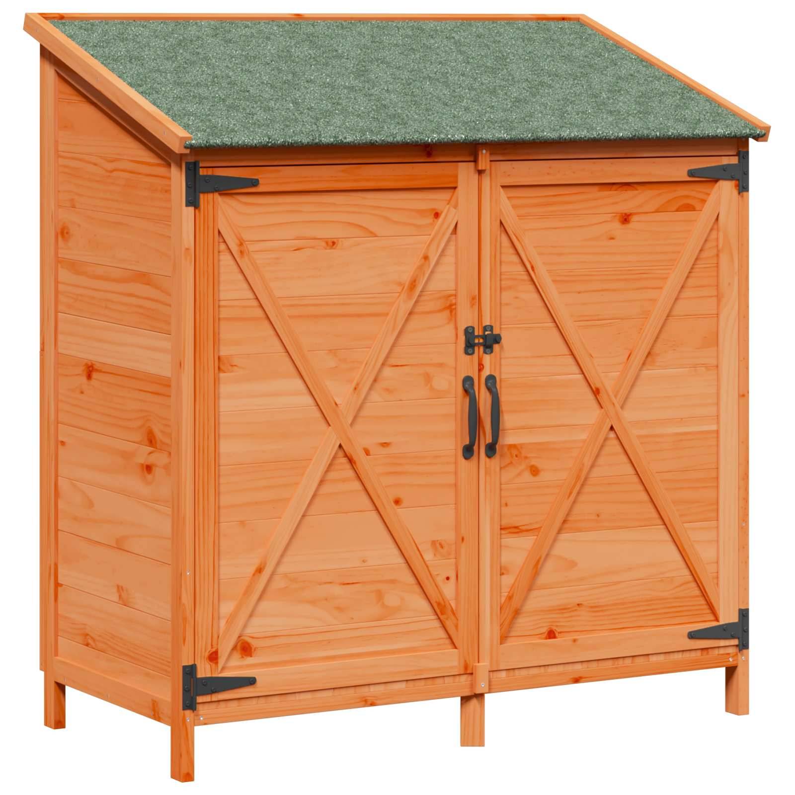 Vidaxl - Abri de jardin Marron 106 x 56 x 113,5 cm Bois de Sapin Massif 0.6m² vidaXL 42033475 - Image 2