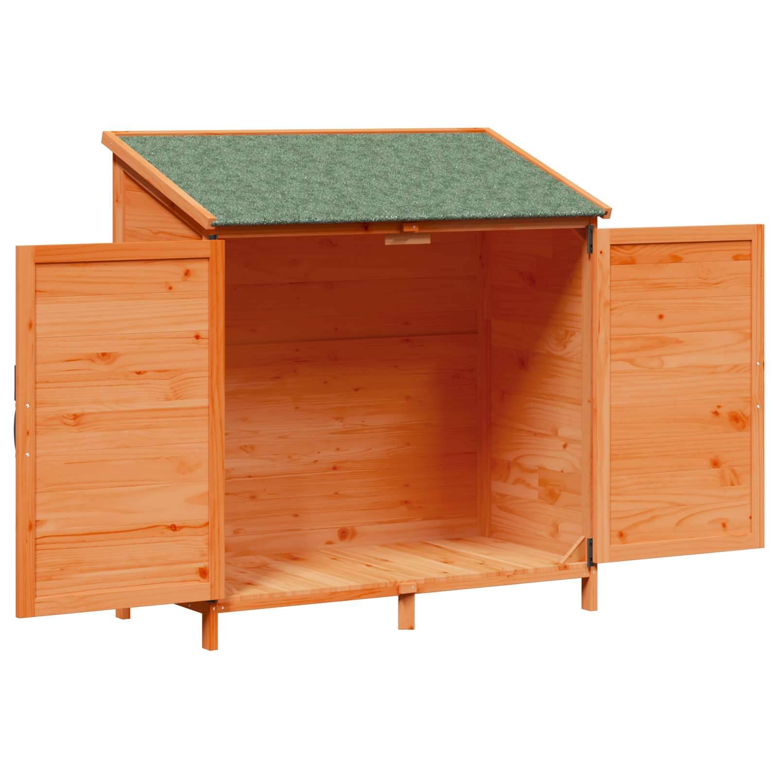 Vidaxl - Abri de jardin Marron 106 x 56 x 113,5 cm Bois de Sapin Massif 0.6m² vidaXL 42033475 - Image 5