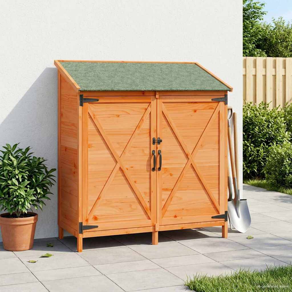 Vidaxl - Abri de jardin Marron 106 x 56 x 113,5 cm Bois de Sapin Massif 0.6m² vidaXL 42033475 - Image 1