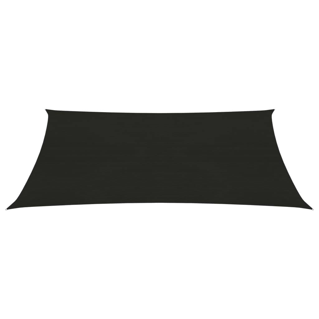 Helloshop26 - Voile d'ombrage 160 g/m² noir 3,5 x 5 m PEHD - Imagen 2