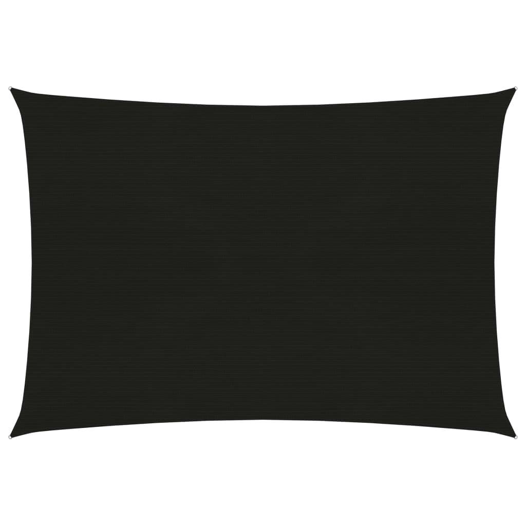 Helloshop26 - Voile d'ombrage 160 g/m² noir 3,5 x 5 m PEHD - Imagen 1