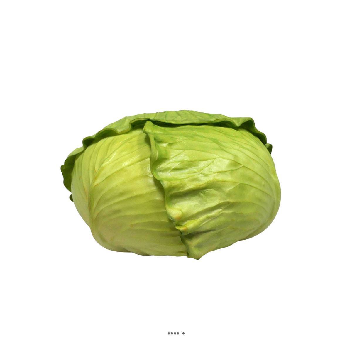 Faux Chou blanc pour décors D 19 cm