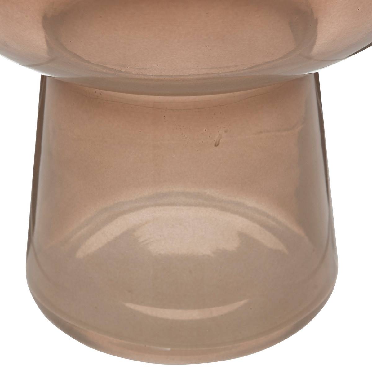 Vase boule et conique en verre Ambre H 40 cm - Imagen 2