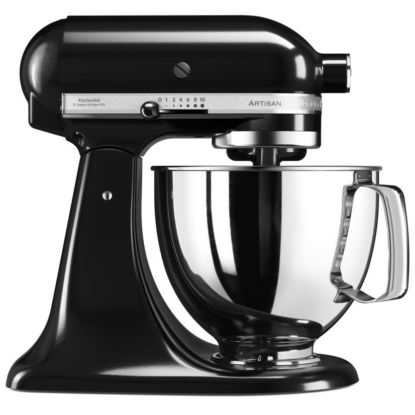 Robot sur socle 4,83l 300w noir onyx 5KSM125EOB Kitchenaid - Image 1