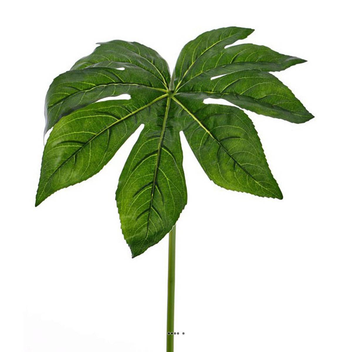 Artificielles - Feuille de Fatsia artificielle H 86 cm Diamètre 36 cm superbe imitation Vert - couleur: Vert - Imagen 1