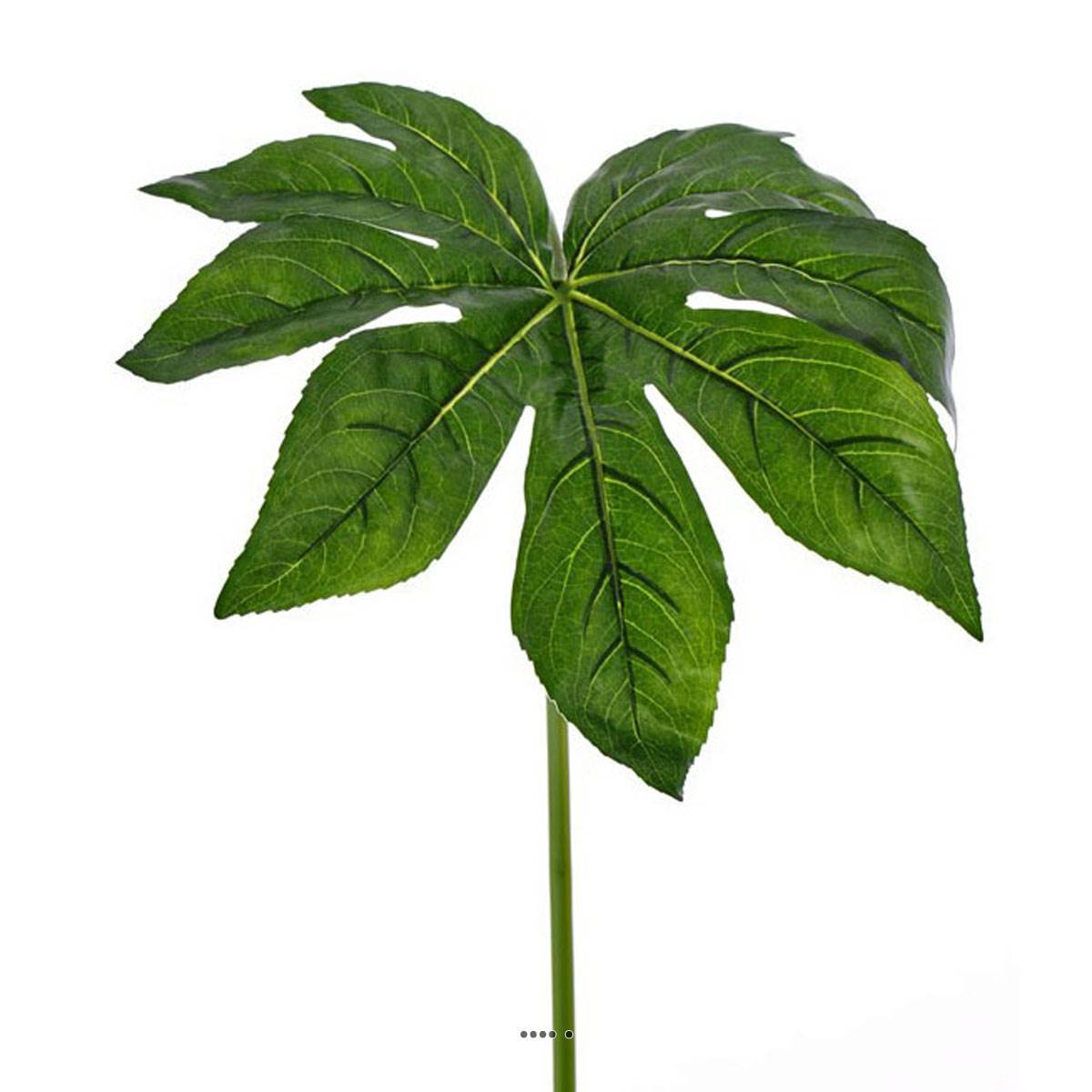 Artificielles - Feuille de Fatsia artificielle H 86 cm Diamètre 36 cm superbe imitation Vert - couleur: Vert - Imagen 2