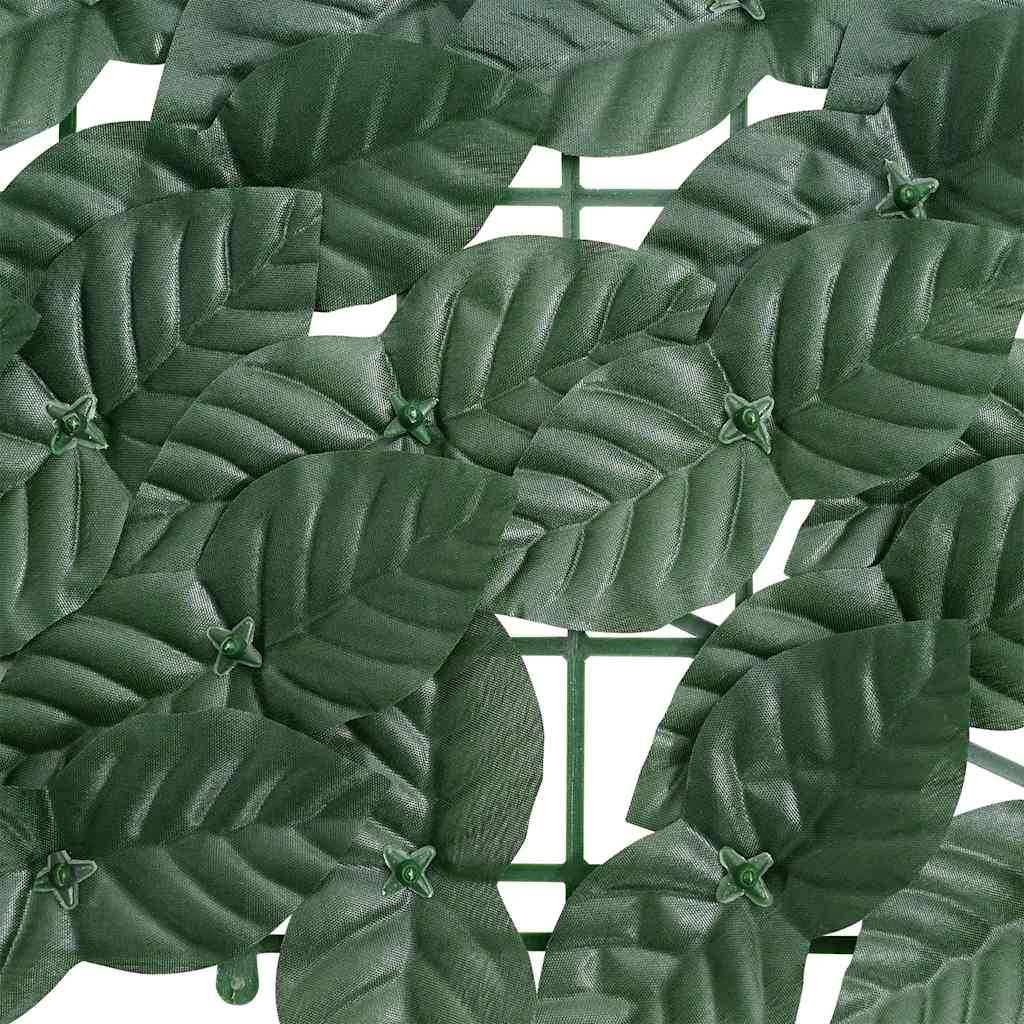 Écran de balcon avec feuilles vert foncé 600 x 150 cm - PANGIVO - Image 4