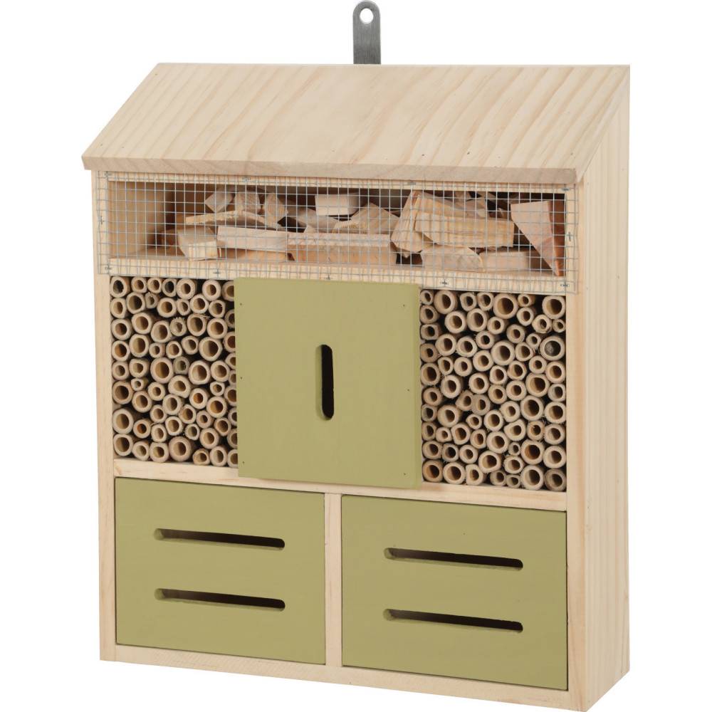 Hôtel pour insectes L, 30 x 10 x Hauteur 35.5 cm, insectes - Image 1