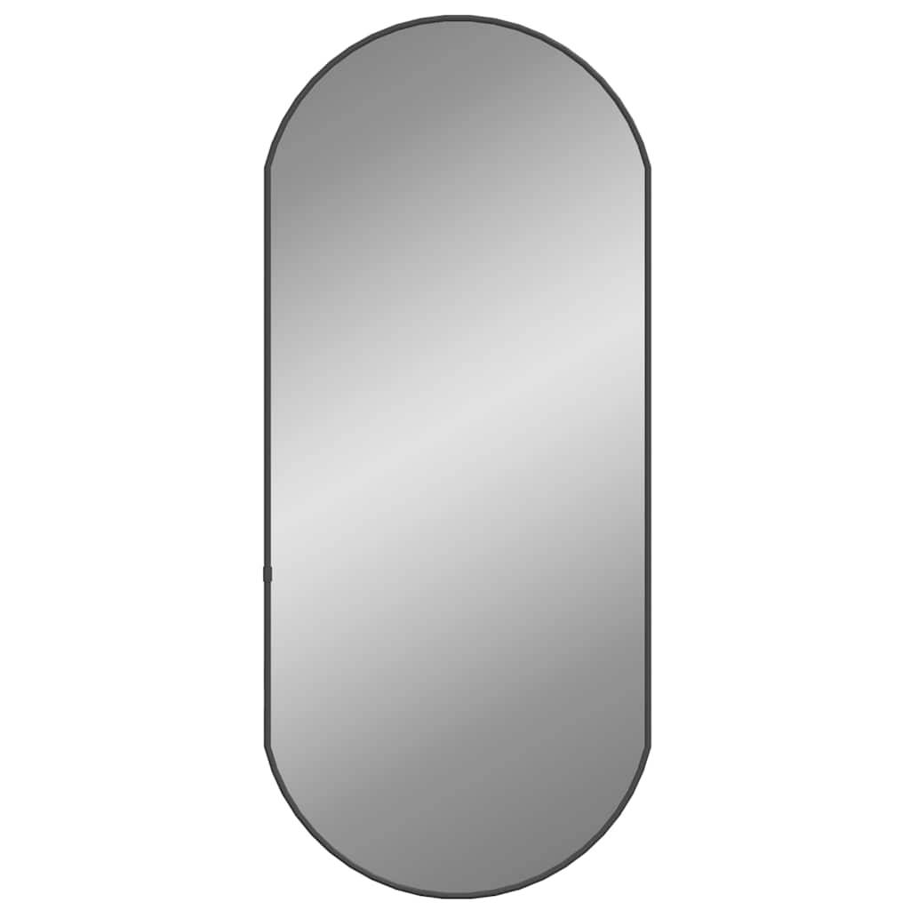 Maison Chic - Miroir mural Noir 80x35 cm Ovale Maison Chic