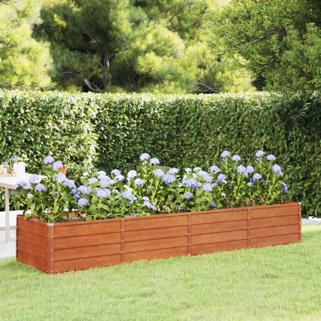 ComfortXL - Carré potager XXL en acier Corten pour grand jardin 320x80x45cm – ComfortXL Outdoor Living - Image 1