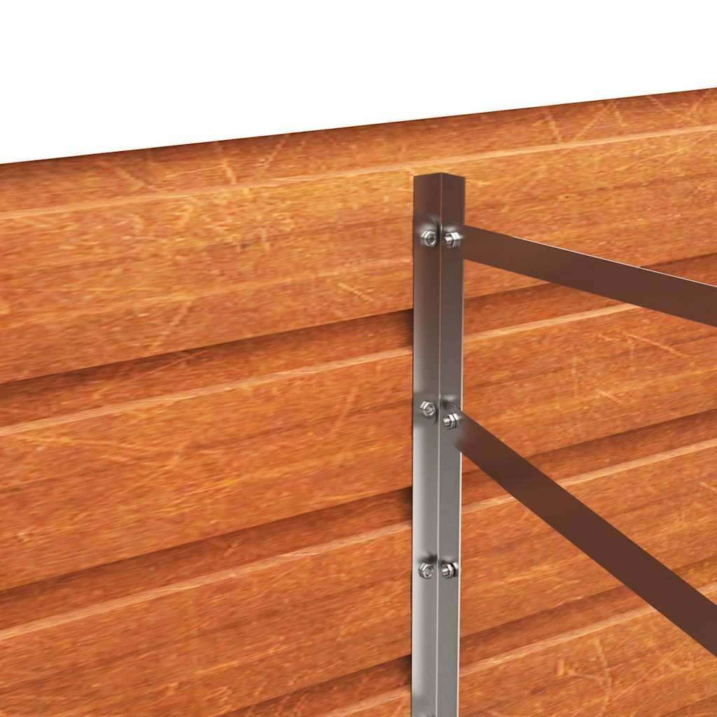 ComfortXL - Carré potager XXL en acier Corten pour grand jardin 320x80x45cm – ComfortXL Outdoor Living - Image 7