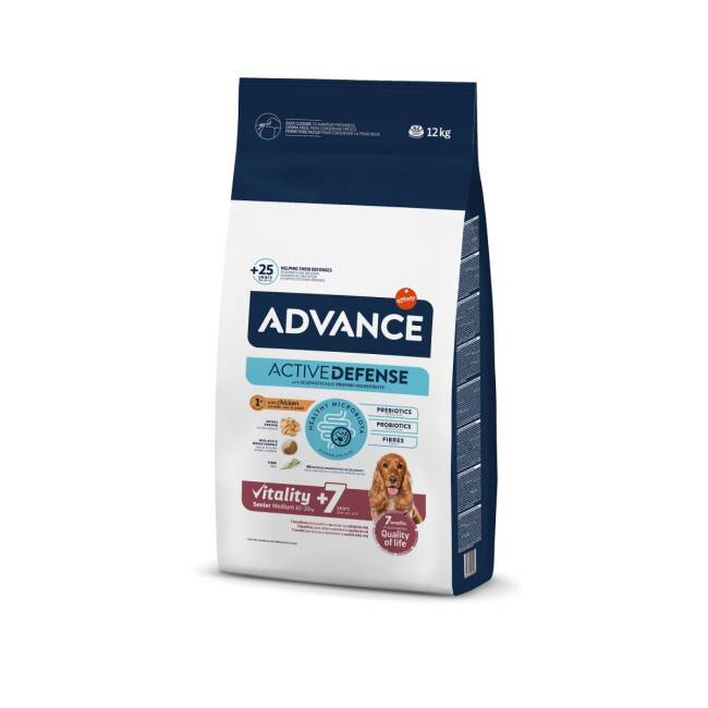 Croquettes Advance Medium Vitality Senior 7+ pour chiens âgés Sac 12 kg - Imagen 1