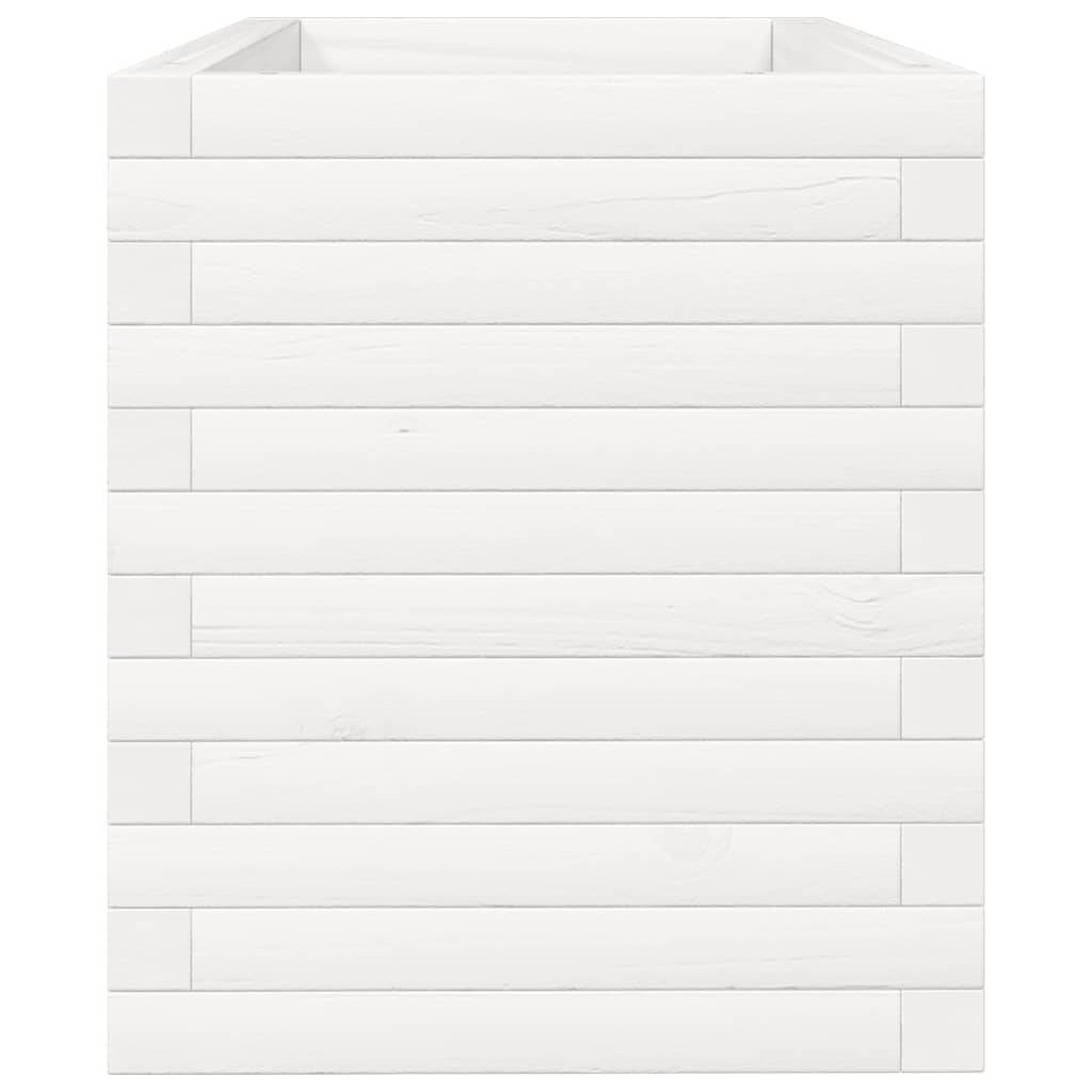 Maison Chic - Jardinière, Bac à fleurs, Pot de fleurs blanc 90x40x45,5 cm bois de pin massif - Imagen 6