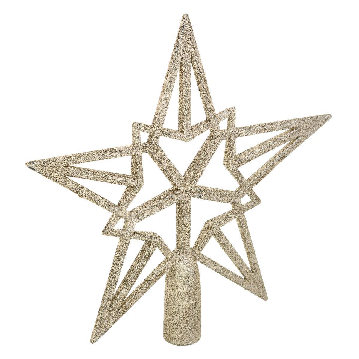 Fééric Lights & Christmas - Cimier Étoile Paillette 20 cm Or - Feeric Lights & Christmas - Imagen 1