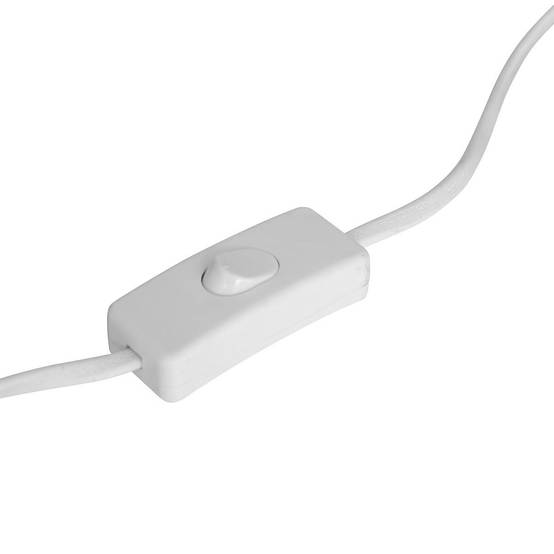 Lampe à Poser Bouclette "Bona" 22cm Blanc - Image 3