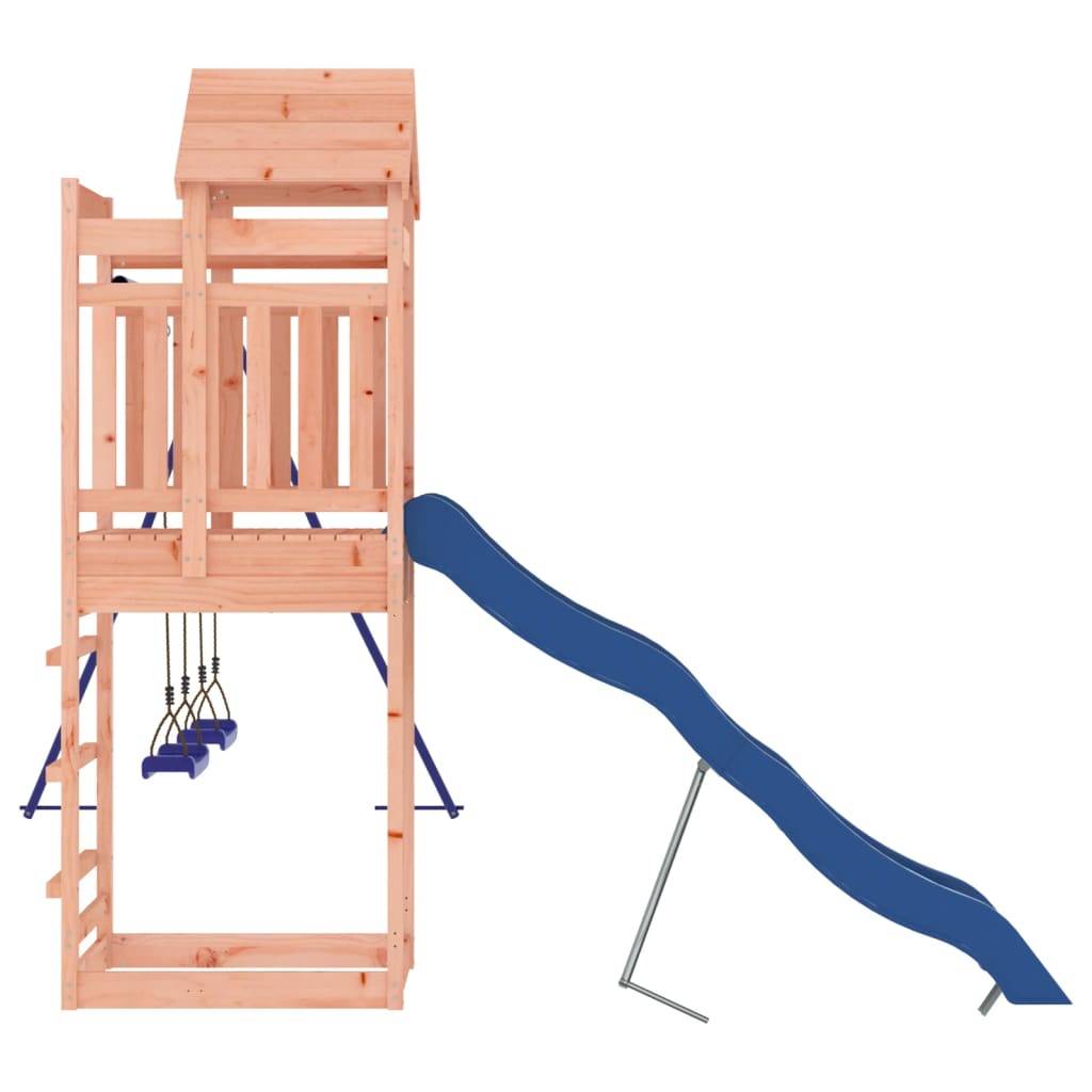 Helloshop26 - Aire de jeux d'extérieur balançoires toboggan portiques robuste jeux jardin 320 x 349 x 238 cm bois massif de douglas - Imagen 5
