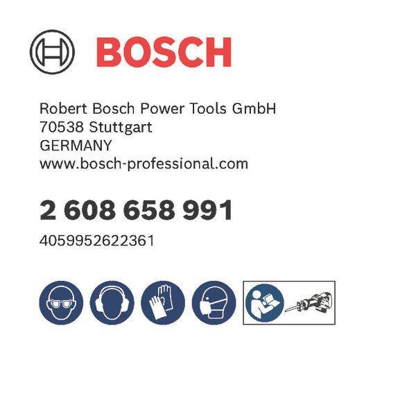Jeu de 5 lames de scie sabre PRO Medium-Thick Metal precise S937BEF - 150 mm - BOSCH - 2608658991 - Image 2