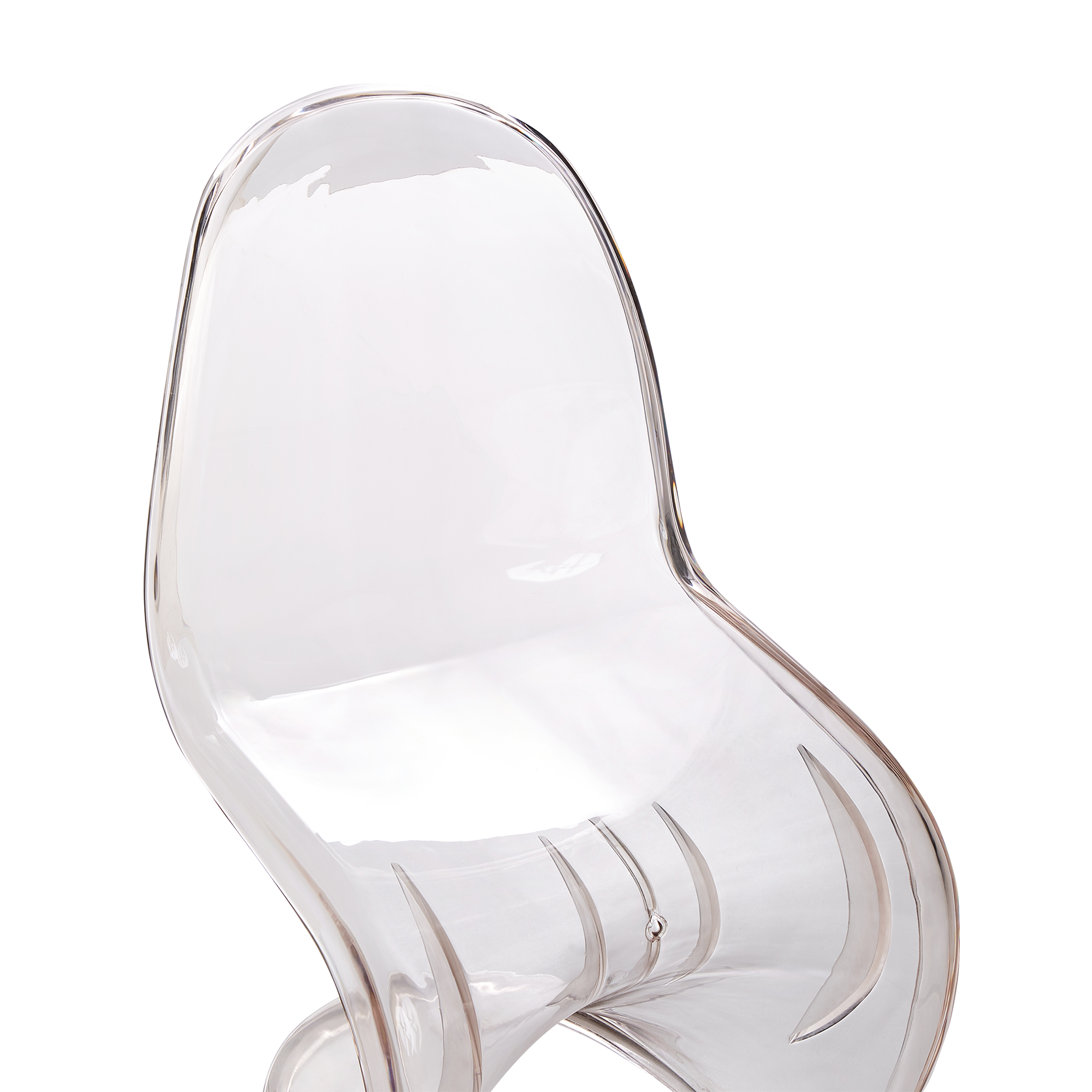 Lot de 4 Chaises à Manger Transparents en Plastique Empilables pour Intérieur et Extérieur sans Accoudoirs - Image 8