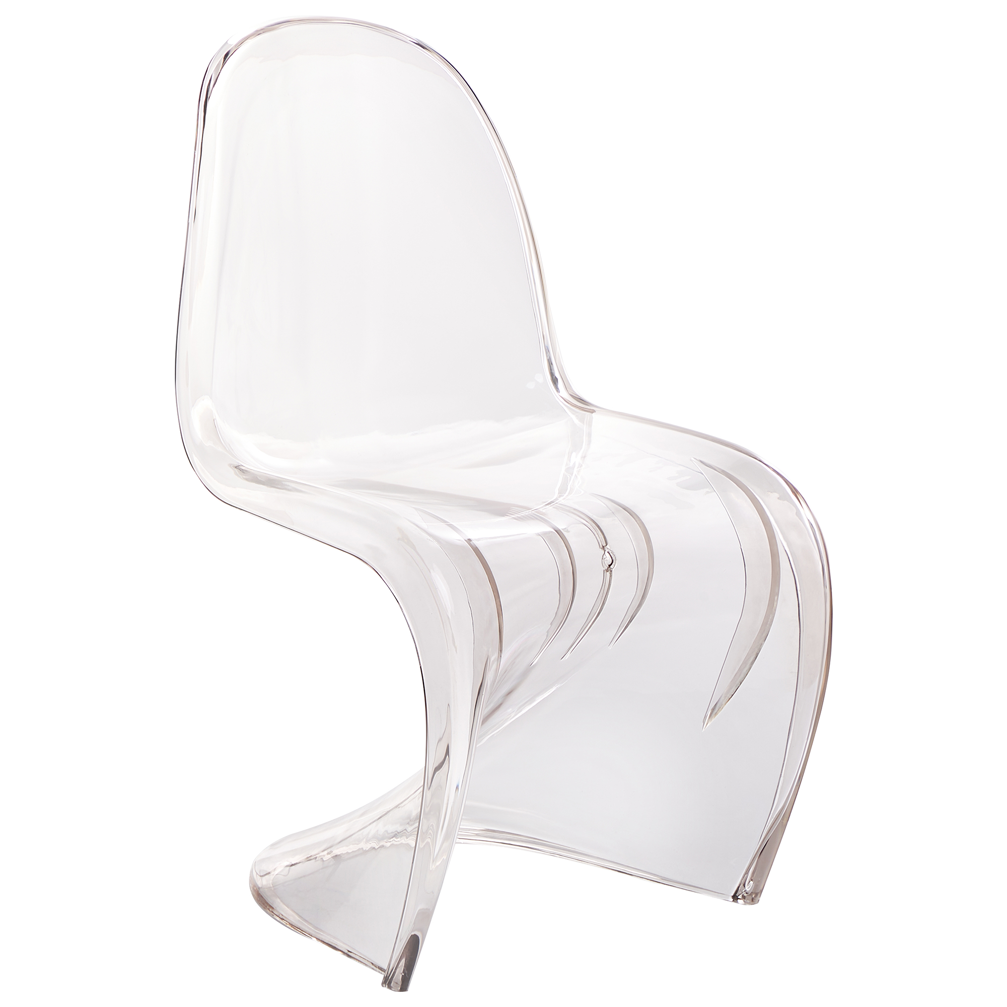 Lot de 4 Chaises à Manger Transparents en Plastique Empilables pour Intérieur et Extérieur sans Accoudoirs - Image 4