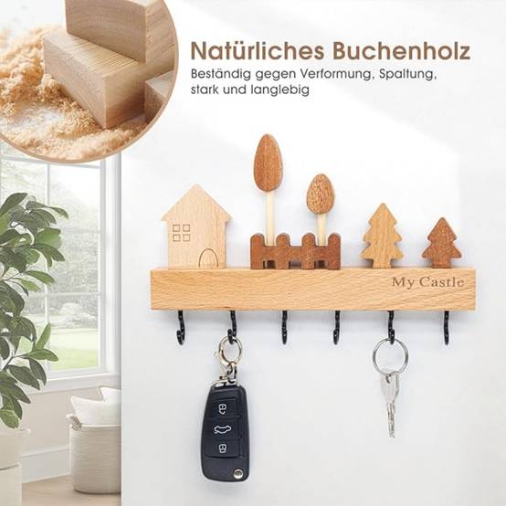 Porte-clés en bois DtopbuyAge - Image 2