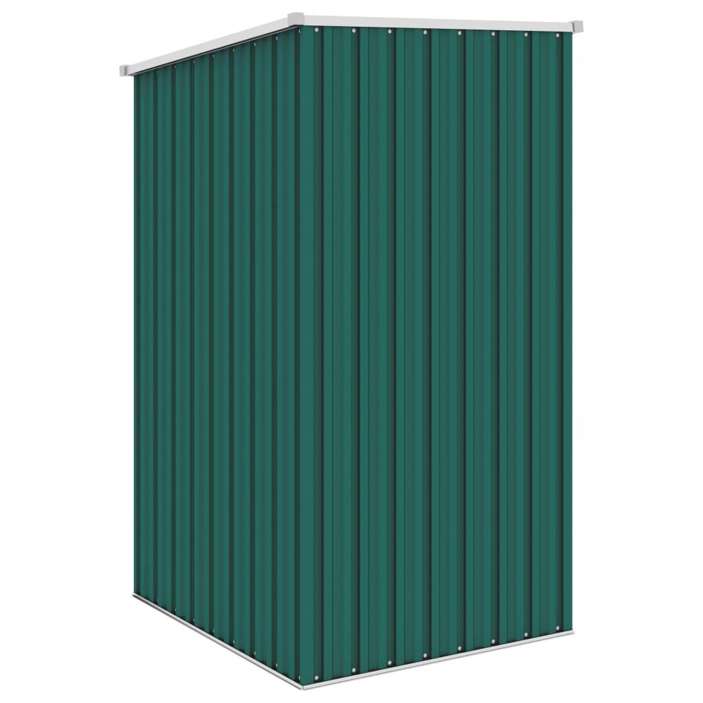 Helloshop26 - Abri de jardin cabane cabanon maison de stockage remise extérieur hangar outils robuste 87 x 98 x 159 cm acier galvanisé vert - Imagen 4