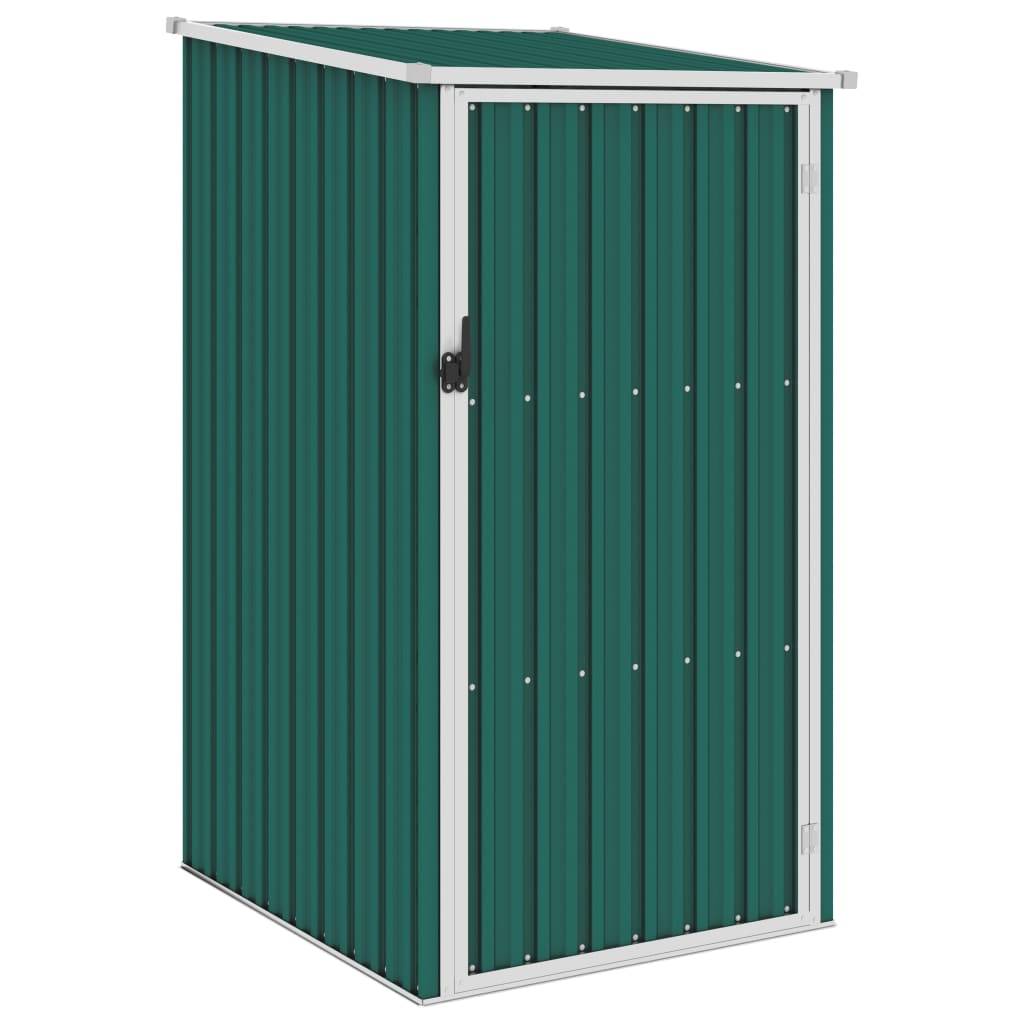 Helloshop26 - Abri de jardin cabane cabanon maison de stockage remise extérieur hangar outils robuste 87 x 98 x 159 cm acier galvanisé vert - Imagen 1