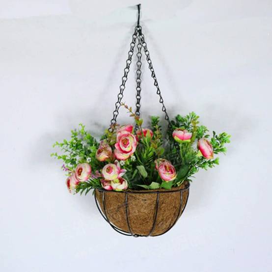 SWANEW Support de Panier suspendues Feuille 2x Crochet de jardinière SWANEW Support de Panier suspendues Feuille 2x Crochet de jardinière