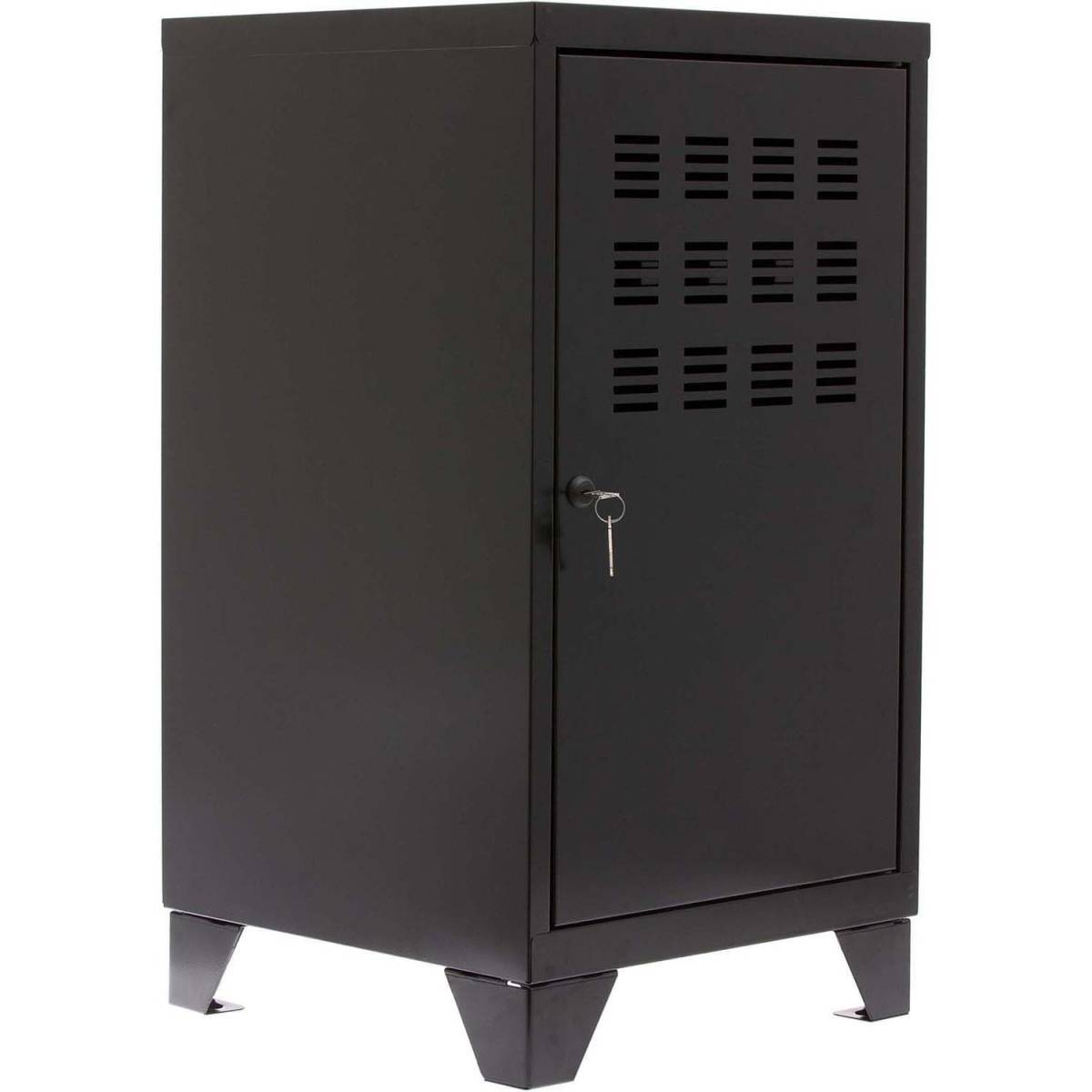 Pierre Henry - Casier de rangement en métal 74 cm Collégien Noir mat - Imagen 1