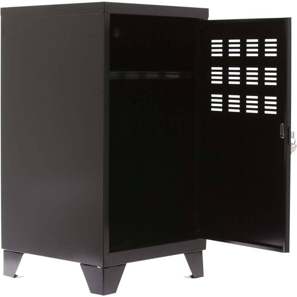 Pierre Henry - Casier de rangement en métal 74 cm Collégien Noir mat - Imagen 3