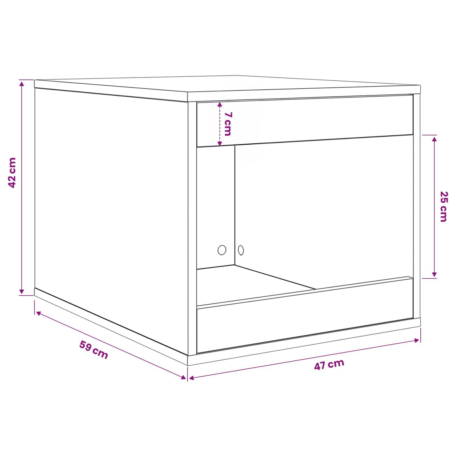 Vidaxl - Enceinte pour bac à litière pour chat Chêne noir vidaXL 886272 - Image 3