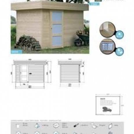 Abri de jardin OSLO en bois 5,78 m², Plancher Oui - Imagen 6