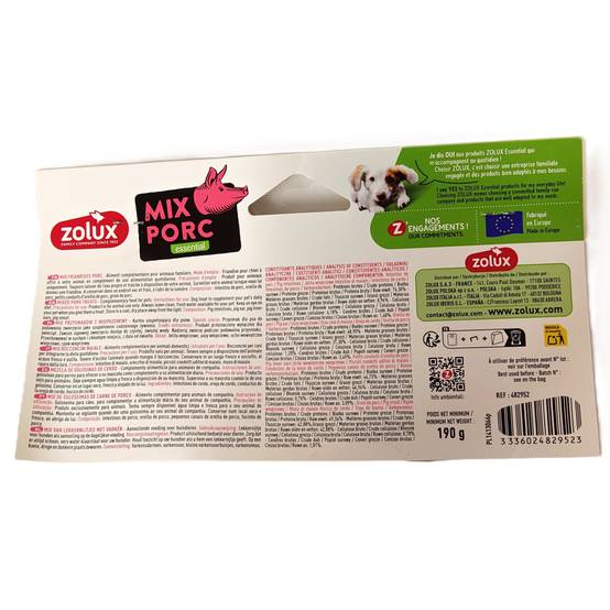 Zolux - Friandises naturelles mix au Porc 190 g pour chien - Image 5