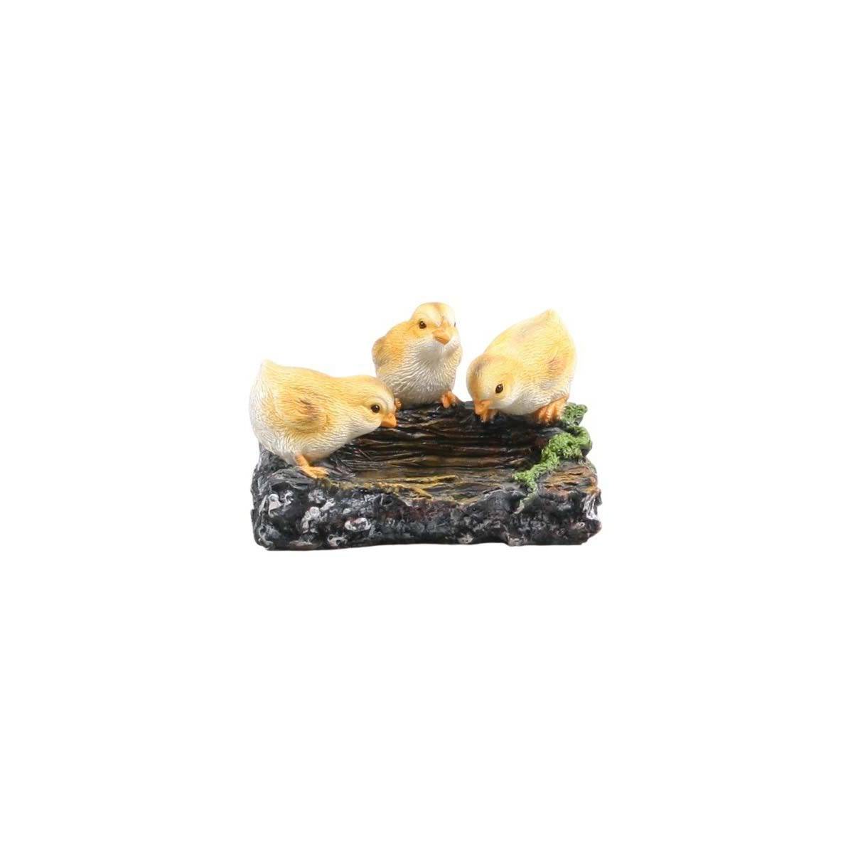 Farmwood Animals - Poussins sur branche en résine 22.5 x 15 x 11 cm - Imagen 1