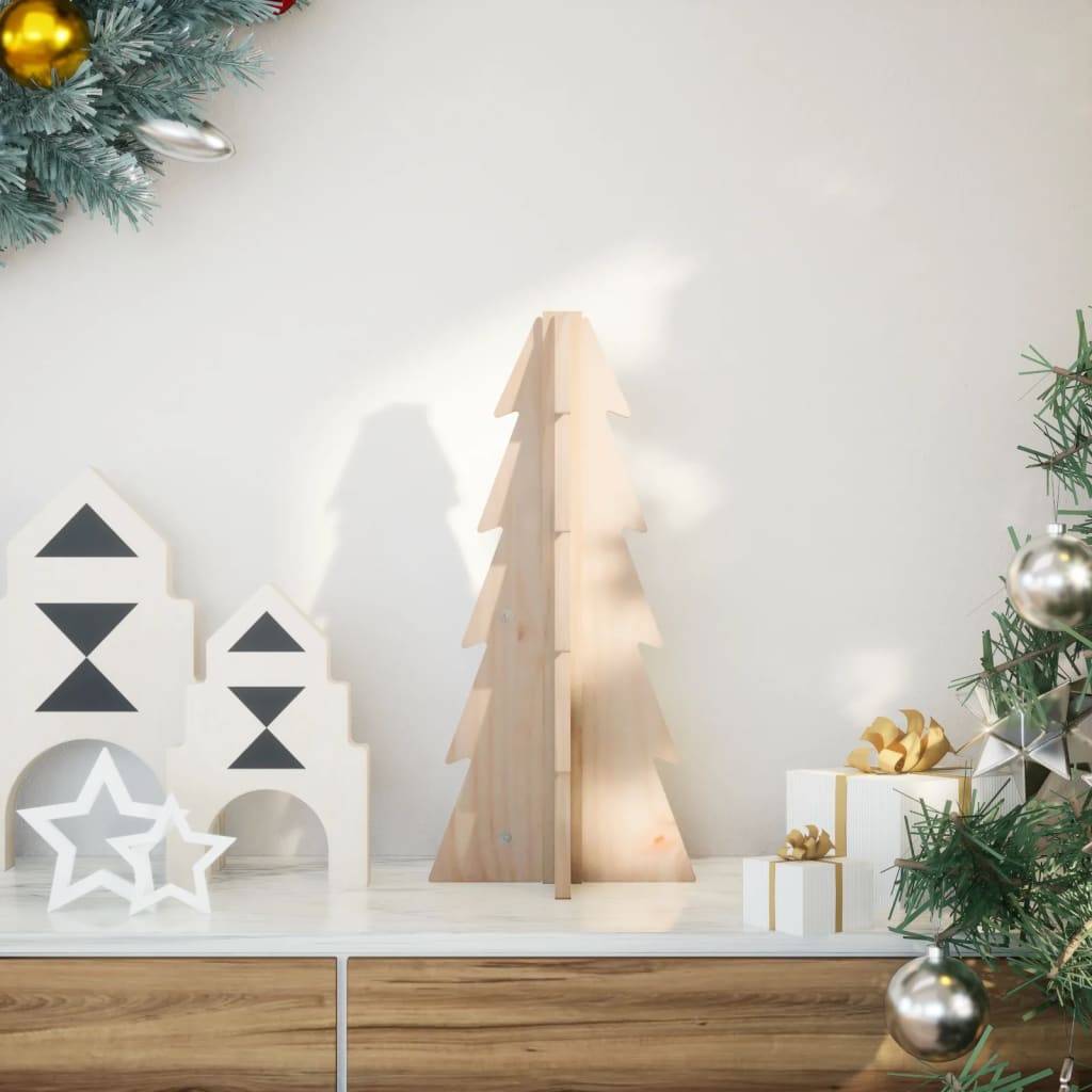 ComfortXL - Petit Sapin de Noël en Bois Brut à Poser Décoration DIY Intérieur 49 cm – ComfortXL Outdoor Living
