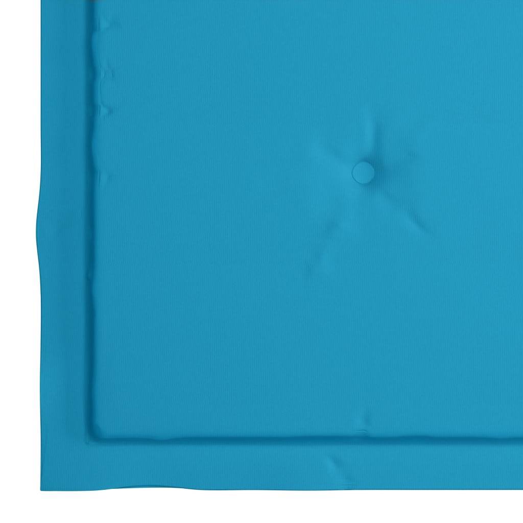 Chaises de jardin empilables Teck solide bleu 60 x 57.5 x 90 cm - PANGIVO - Image 10