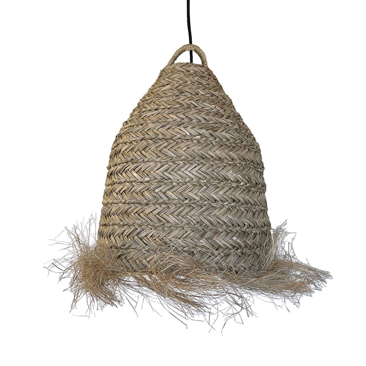 Lumisky - Suspension Extérieure Jonc de Mer Beige H47cm Câble 5m - Imagen 5
