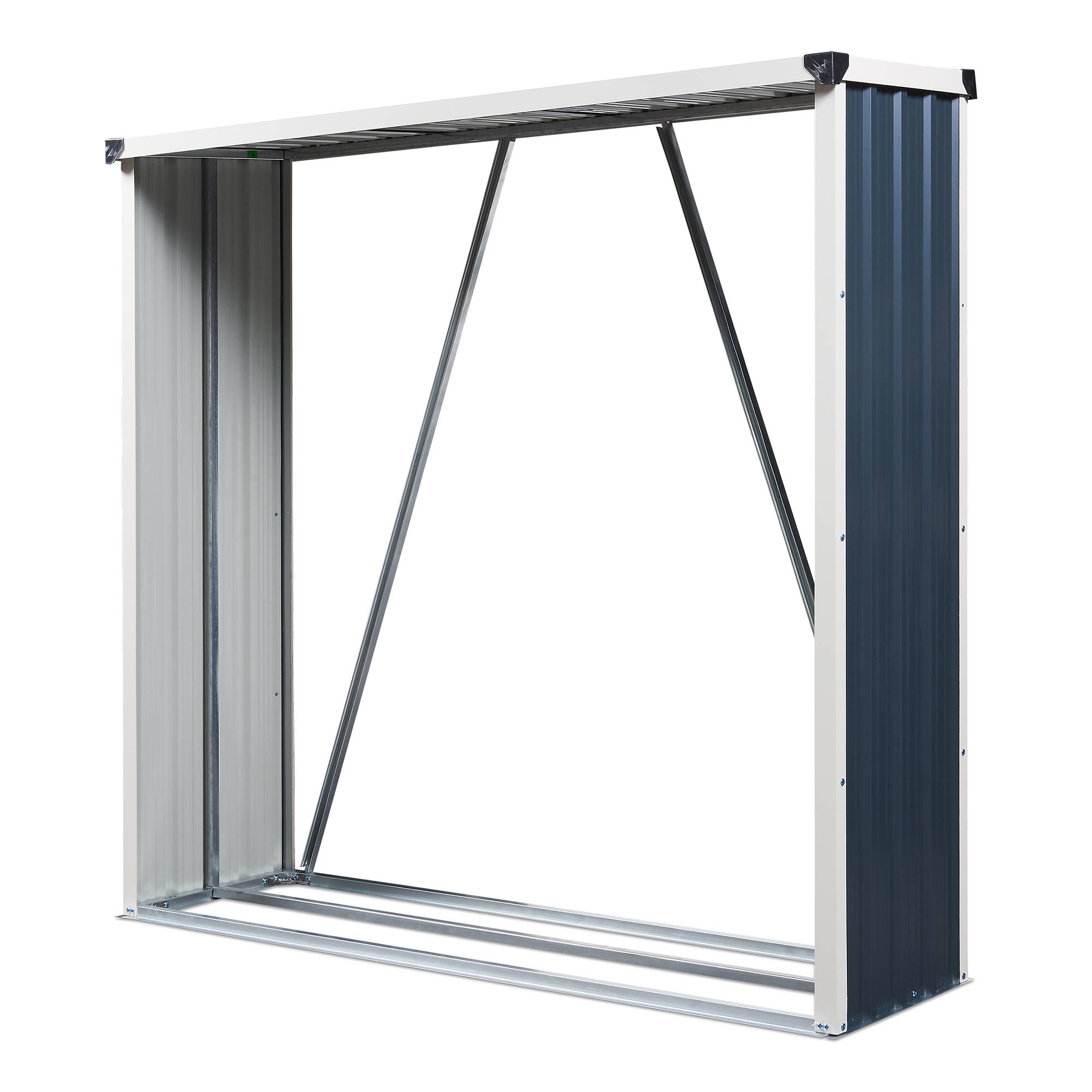 Casa.Pro - Abri-bûches couvert Kalmar 158 x 47 x 152 cm anthracite casa.pro - Imagen 1