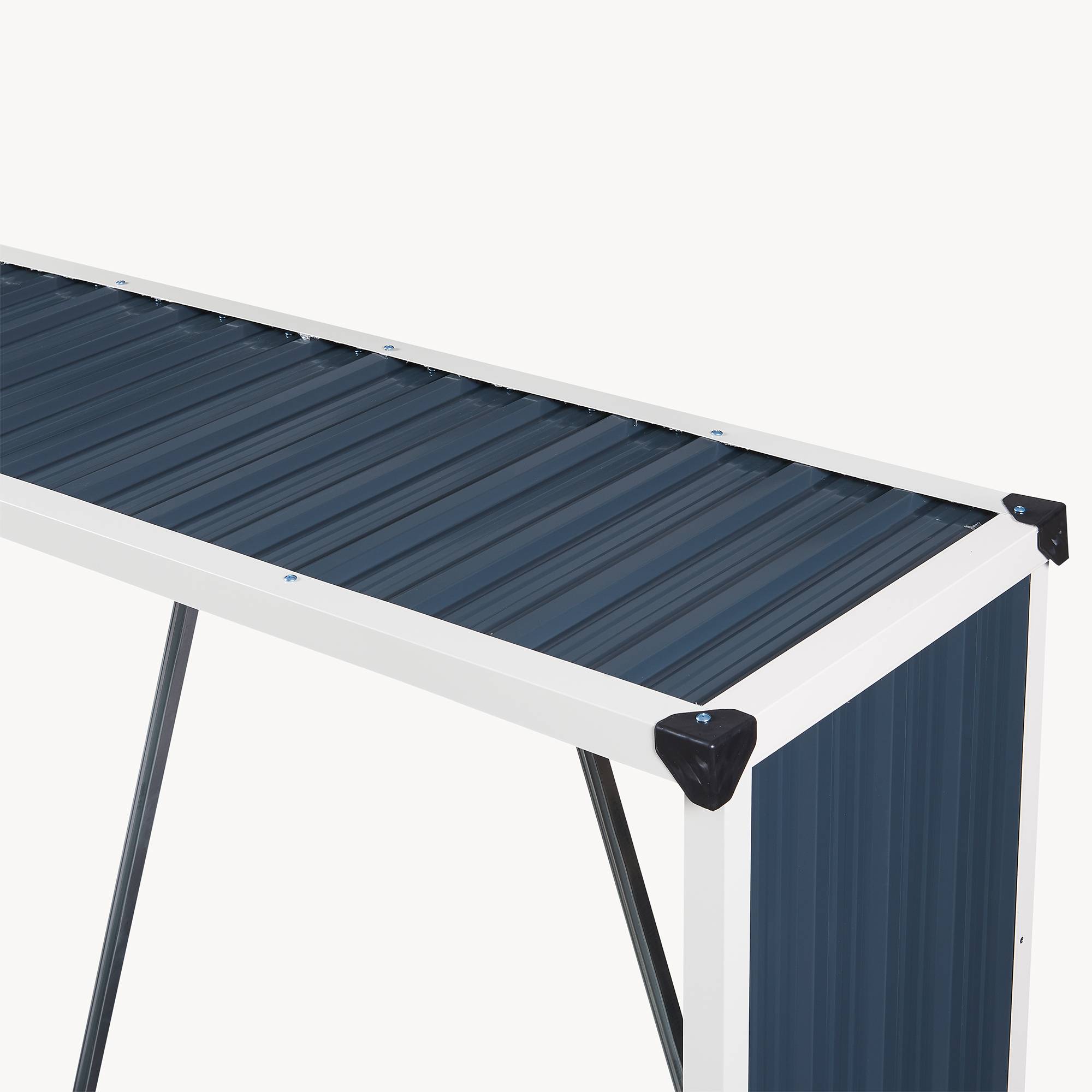 Casa.Pro - Abri-bûches couvert Kalmar 158 x 47 x 152 cm anthracite casa.pro - Imagen 8