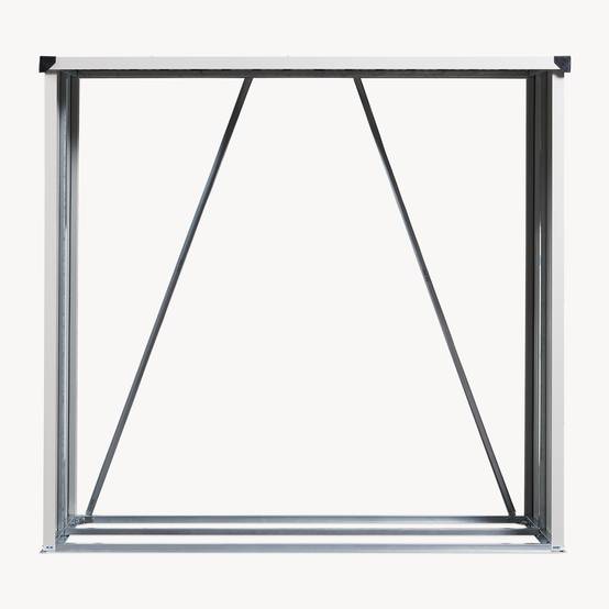 Casa.Pro - Abri-bûches couvert Kalmar 158 x 47 x 152 cm anthracite casa.pro - Imagen 6