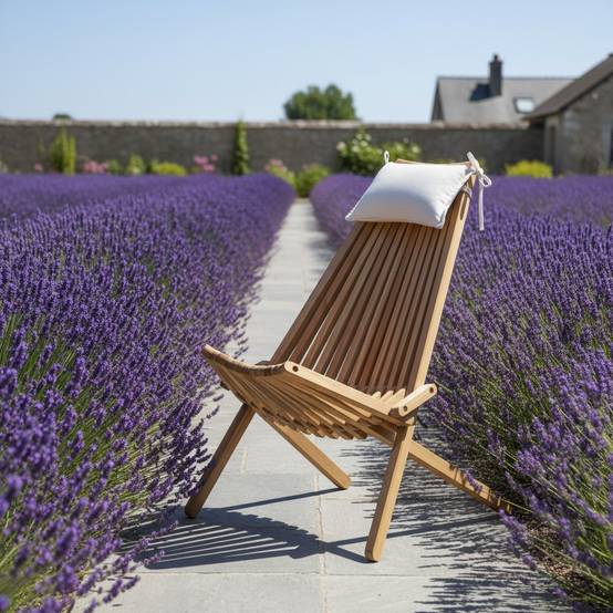 Teck'Attitude - Chaise longue pliable en teck massif Santiago - TECK'Attitude - Image 5