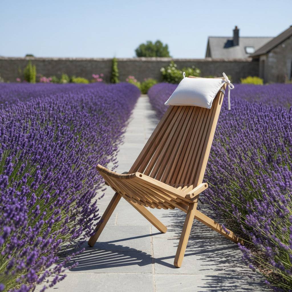 Teck'Attitude - Chaise longue pliable en teck massif Santiago - TECK'Attitude - Image 5