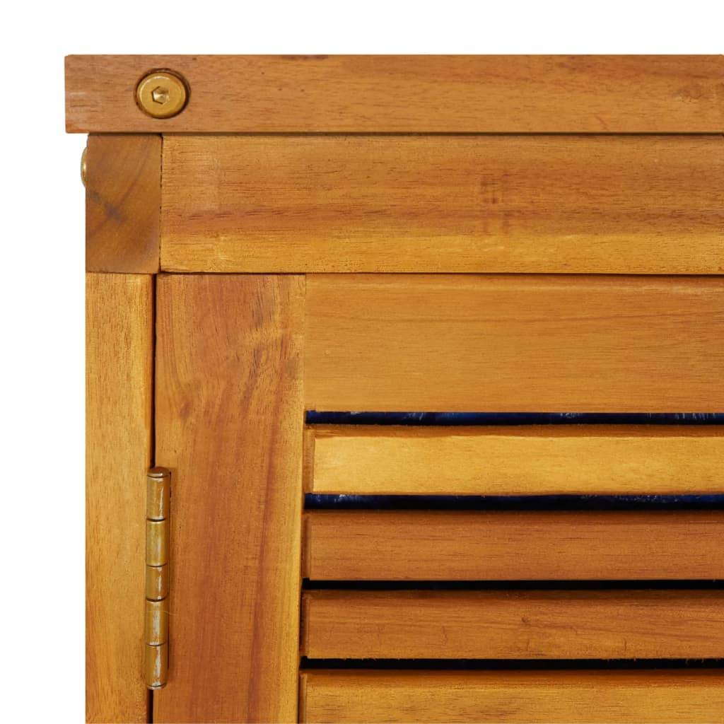 Helloshop26 - Coffre boîte meuble de jardin rangement 140 x 87 x 104 cm bois massif d'acacia - Imagen 4