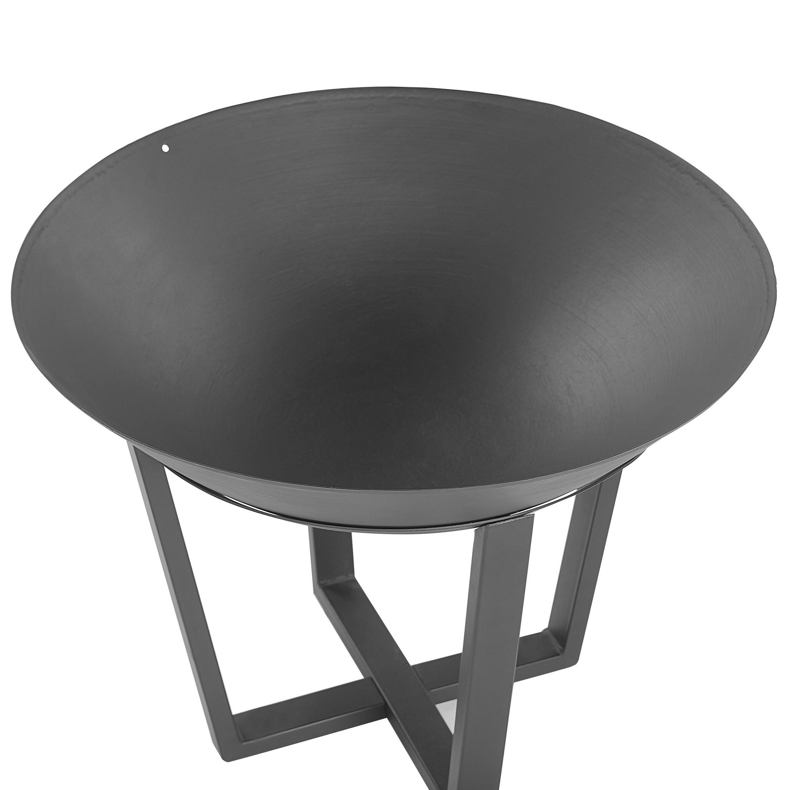 Beliani - Braséro Rond au Charbon Chauffage Extérieur en Acier Noir Très Décoratif et Elégant Idéal pour Cuisiner à l'Extérieur Beliani - Imagen 7