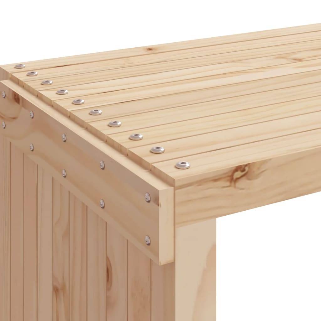Maison Chic - Banc de jardin - Banc d'extérieur - Banquette extensible 212,5x40,5x45 cm bois massif de pin - Imagen 8