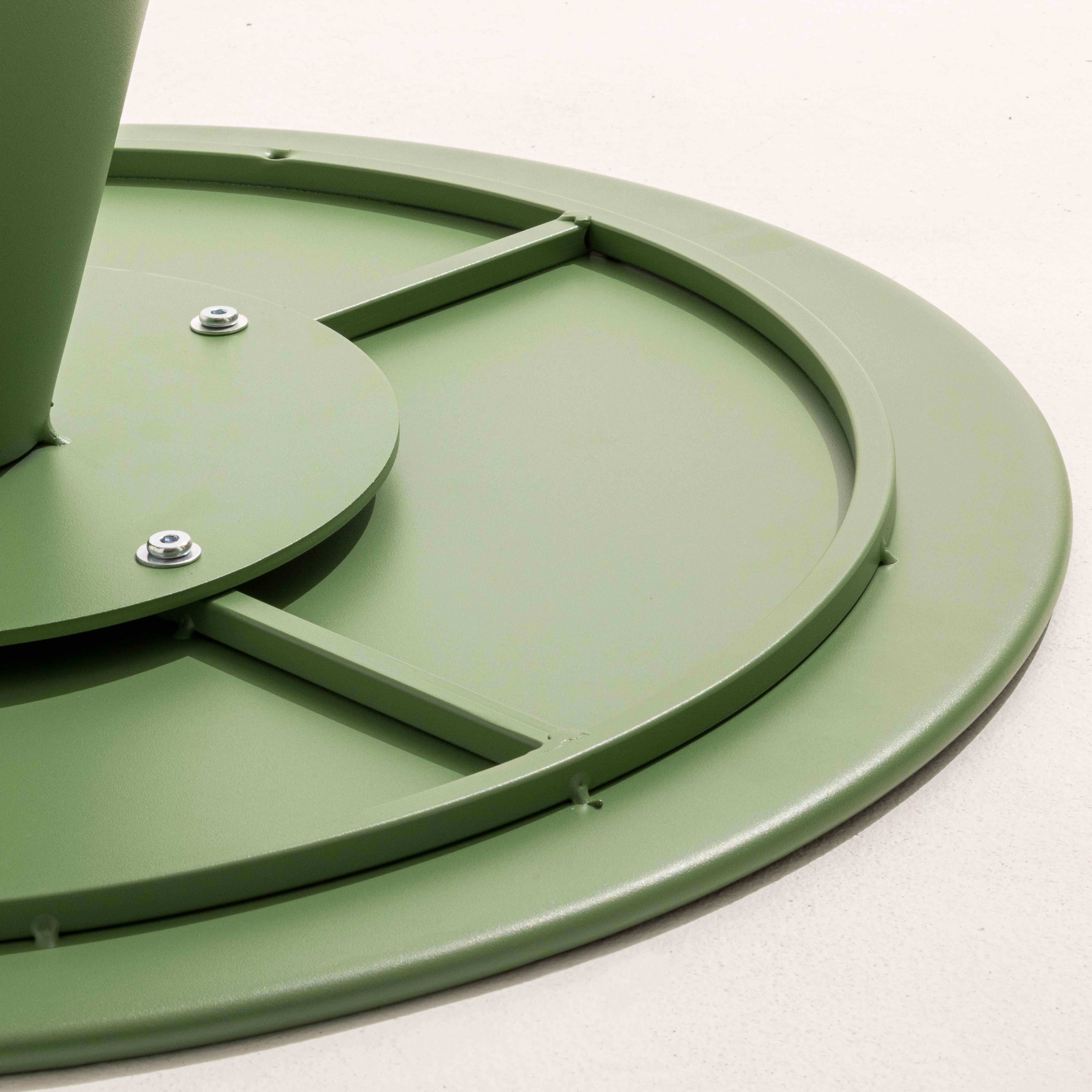 Oviala - Table basse ronde 60 cm en acier vert cactus Gomba - Oviala - Imagen 4